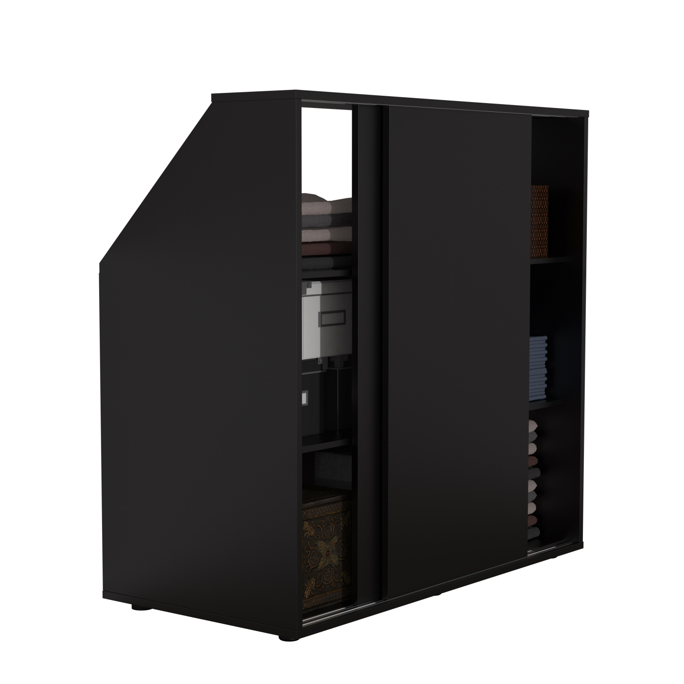 VDD Kleiderschrank mit schräger Wand im Dachgeschoss-Schlafzimmer – Schrank für schräge Wände Monitor zubehör