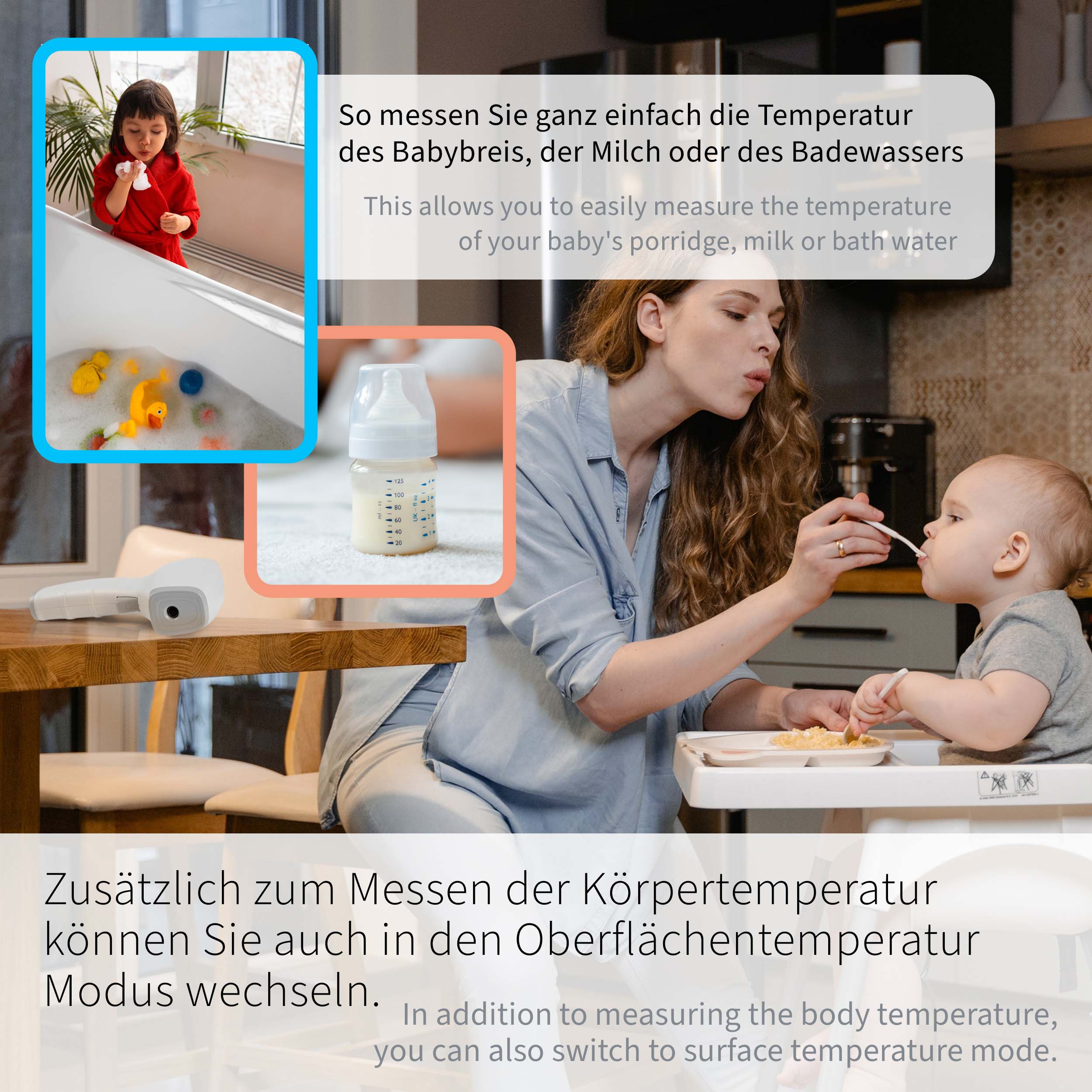 PULOX JPD-FR202 Fieberthermometer (Messart: kontaktlose Infrarotmessung)