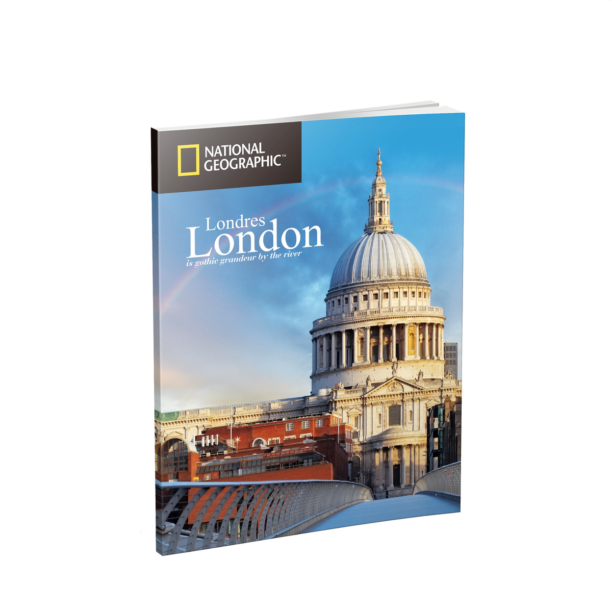 Een National Geographic-boekcover met Londen en de St. Paul's Cathedral.