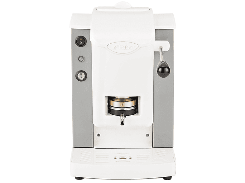 FABER SLOT PLAST Macchina Da Caffè A Cialde ESE 44 Mm, Colore Bianco E Grigio