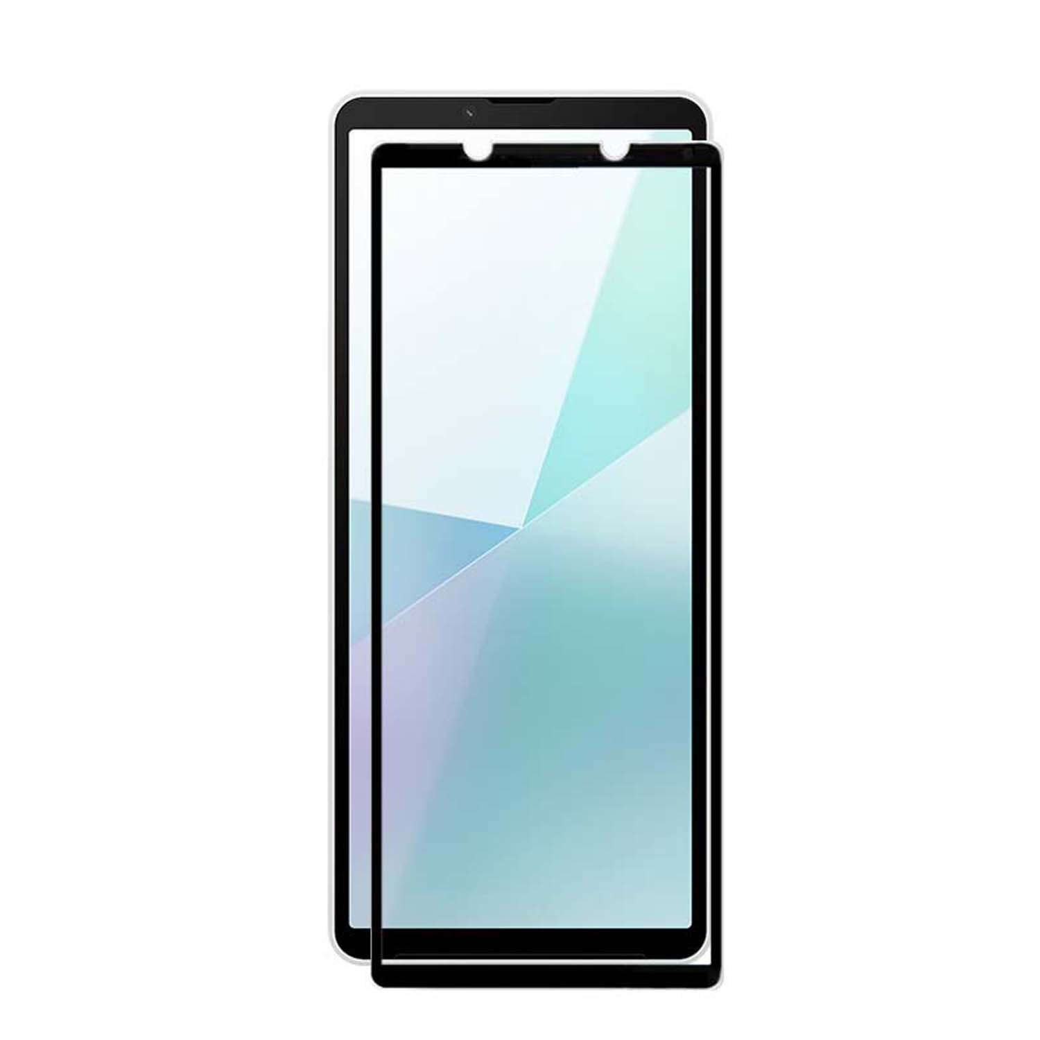 Un téléphone avec un protecteur d'écran. Le protecteur est transparent et couvre tout l'écran.