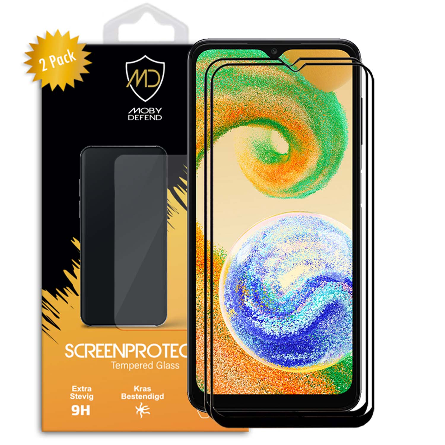 Pack de protection d'écran pour téléphone sur fond blanc.