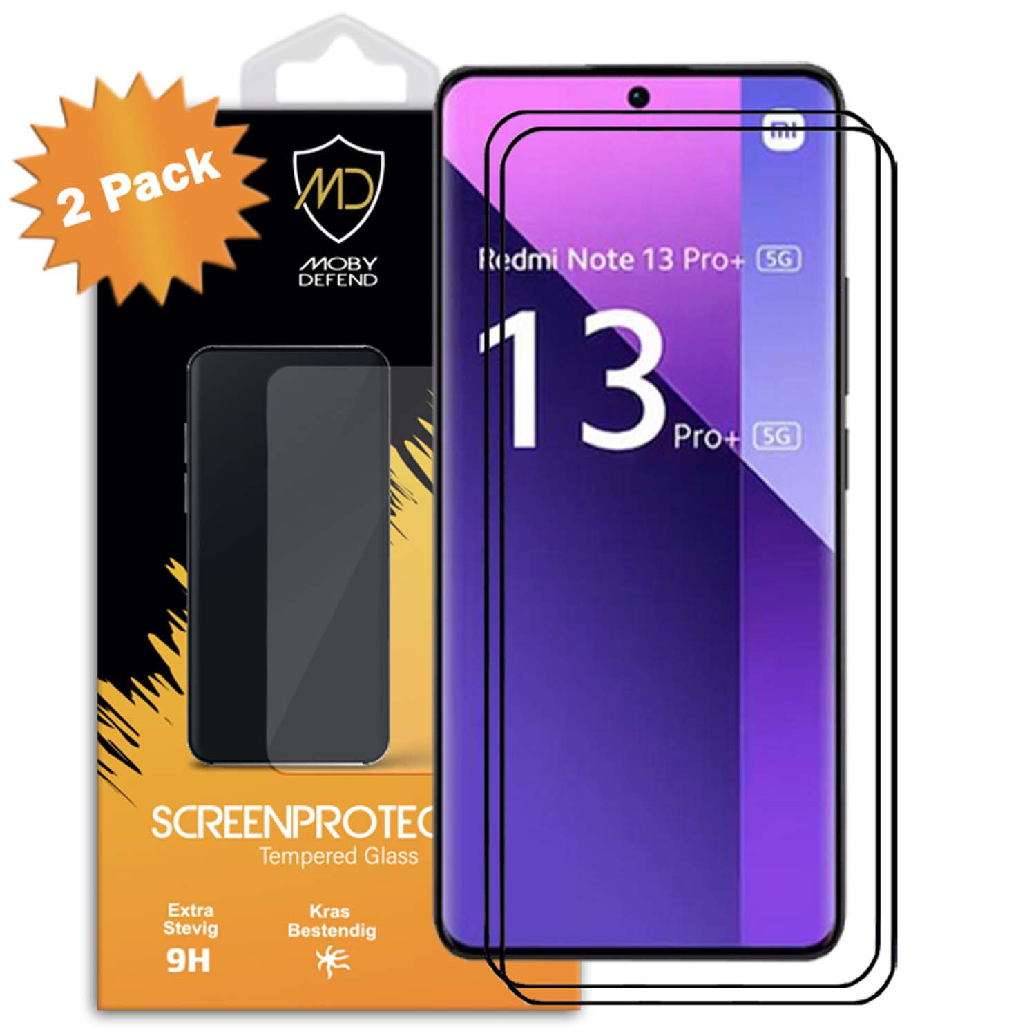 Pack de protection d'écran pour téléphone sur fond blanc.