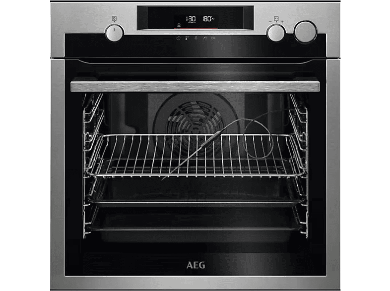 Horno multifunción - AEG BPE577161M, 3 ciclos de pirólisis y 9 funciones (1 a Vapor), Sonda Térmica, Integrable, Sí, 72 l, 568 mm, Negro