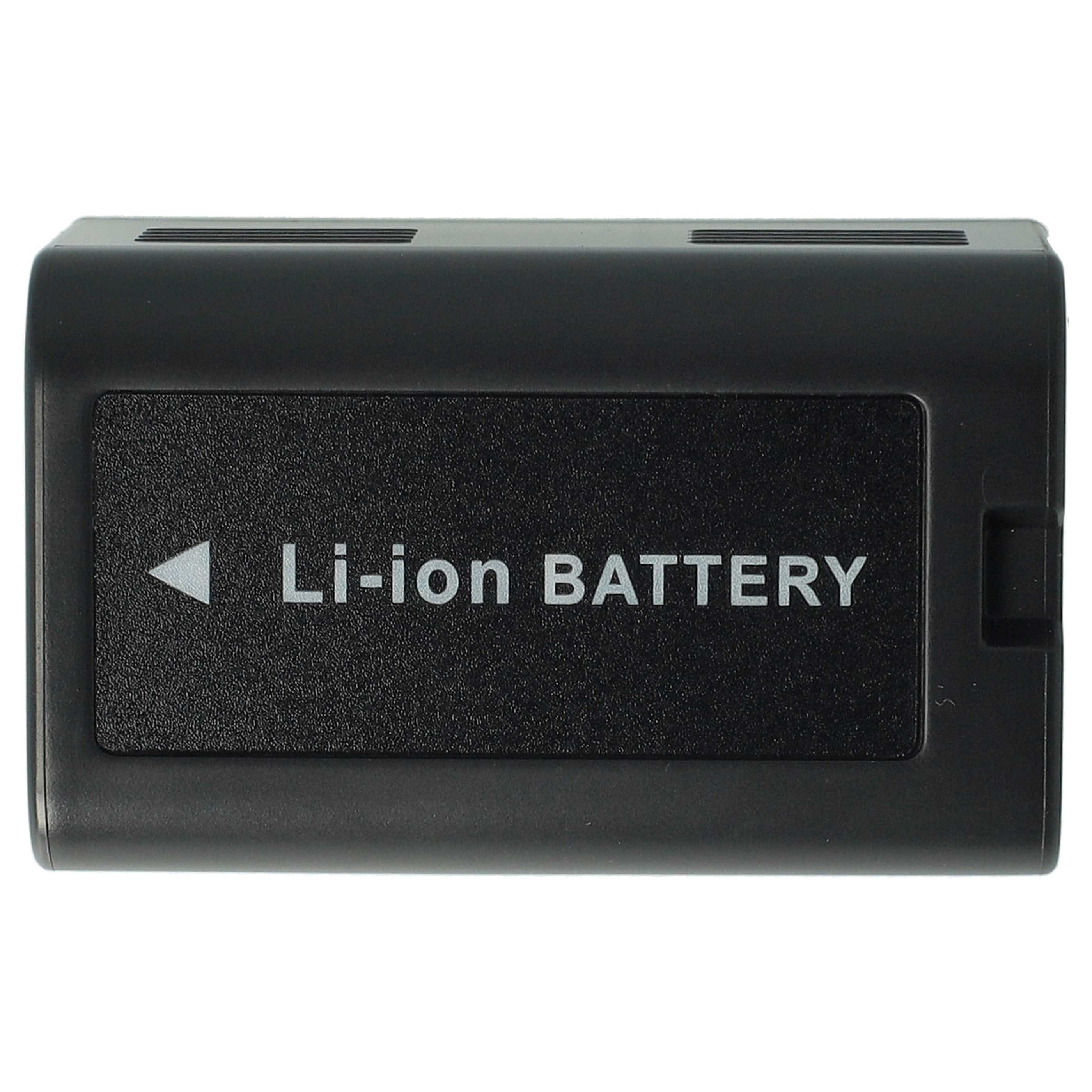 Eine schwarze Li-Ionen-Batterie mit dem Text 'Li-ion BATTERY'.