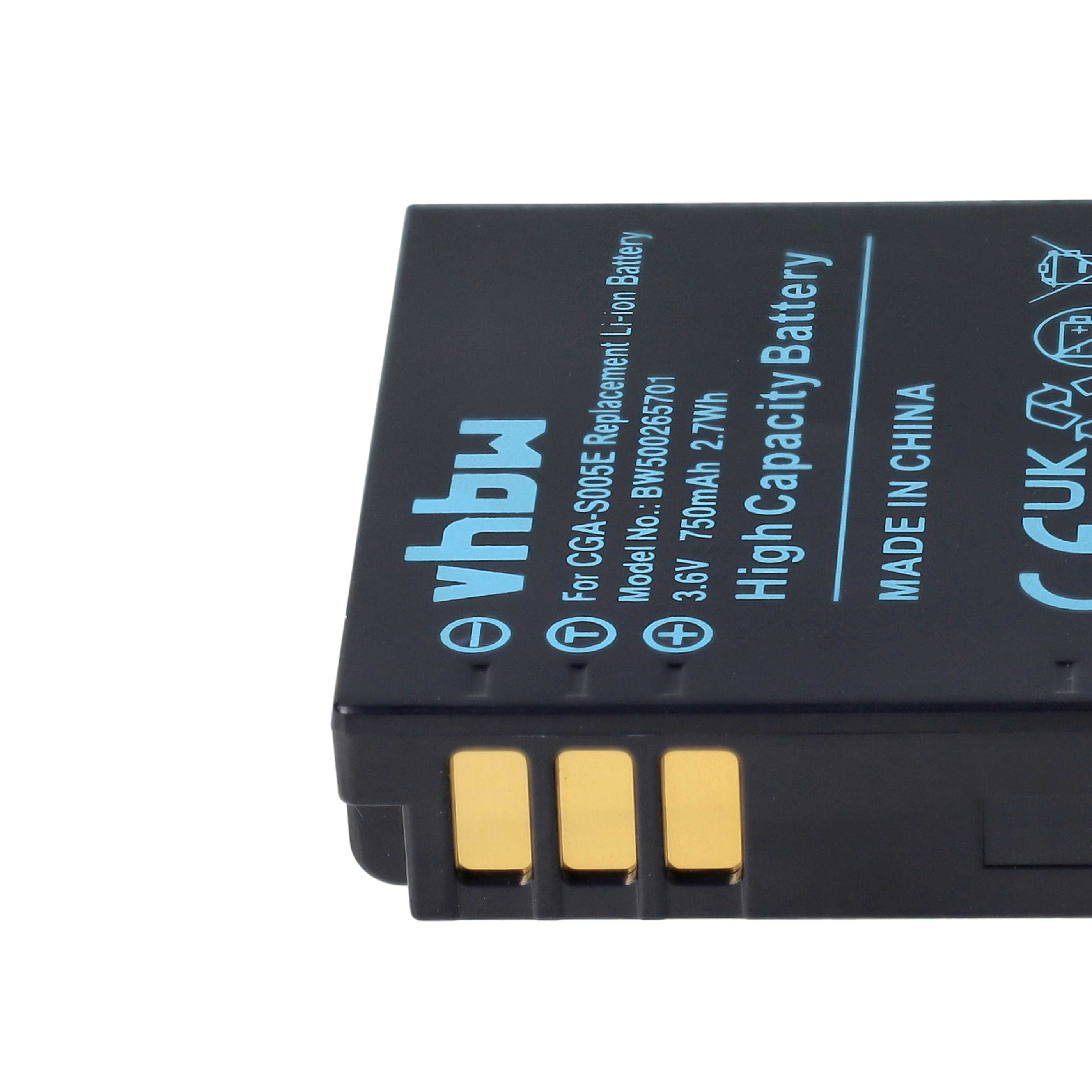 Schwarzer rechteckiger Akku mit goldenen Anschlüssen und weißem Text: High Capacity Battery.
