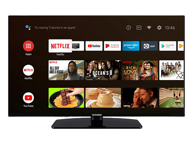 TELEFUNKEN XF40AN750M LED TV (Flat, 40 Zoll / 100 cm, FullHD, SMART TV) MediaMarkt