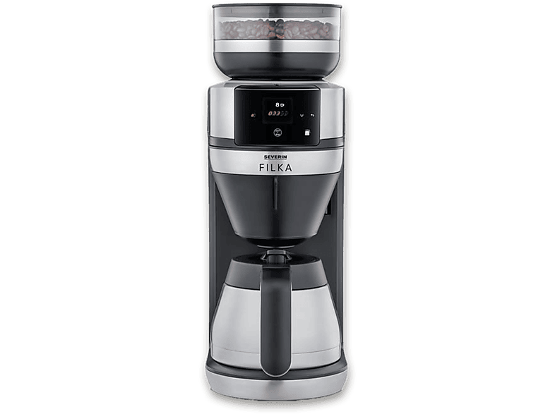 SEVERIN KA 4853 Kaffeemaschine gebürstetmattschwarzsilber