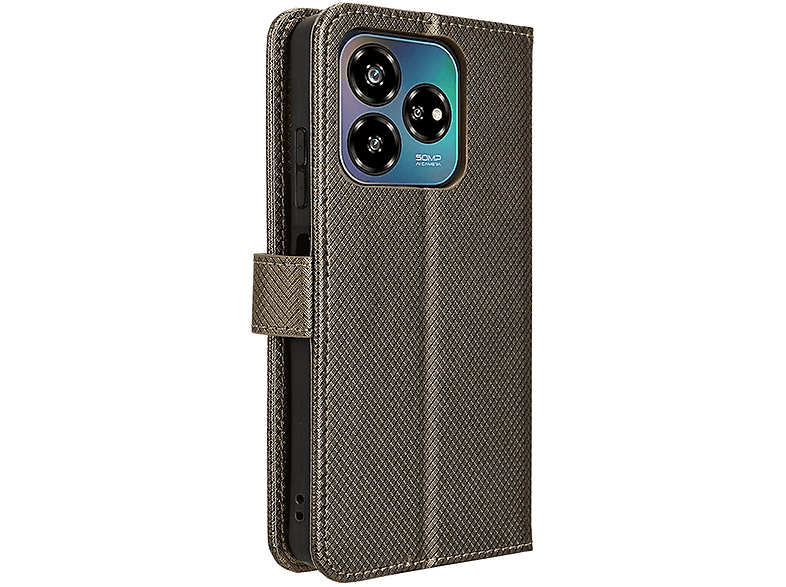 WIGENTO Diamantstruktur Book Wallet Tasche, Bookcover, ZTE, Blade V60