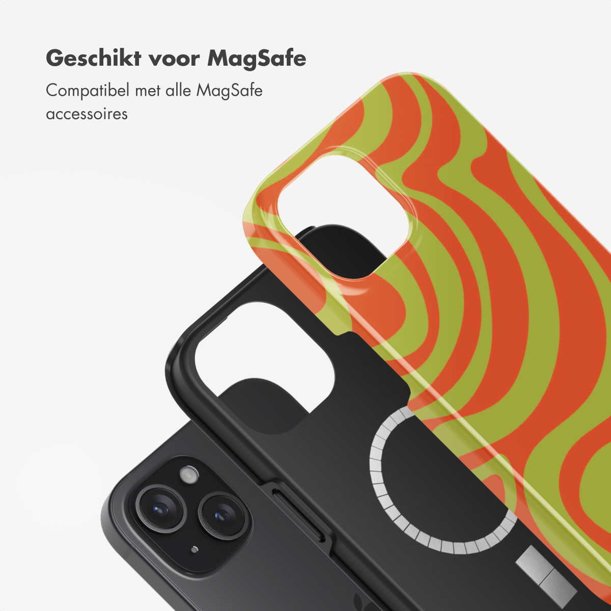 SELENCIA Vivid Backcover met MagSafe geschikt voor Apple iPhone 15 Telefoonhoesje voor Apple iPhone 15 Meerkleurig