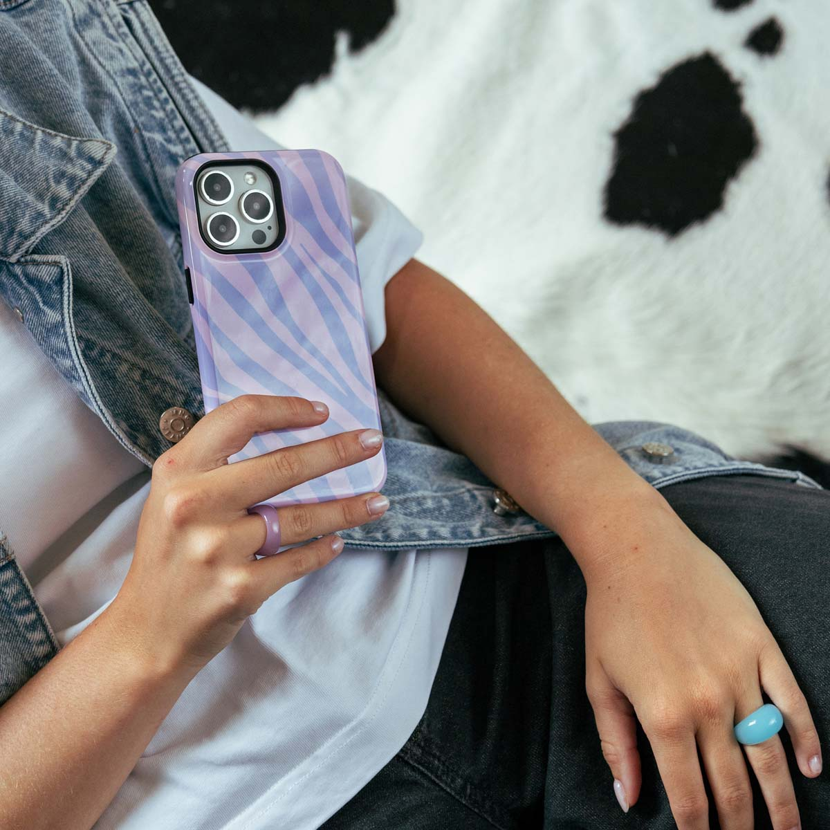 SELENCIA Vivid Backcover met MagSafe adatta per Apple iPhone 15 Pro Cover per iPhone 15 Pro, Rosa, Lilla