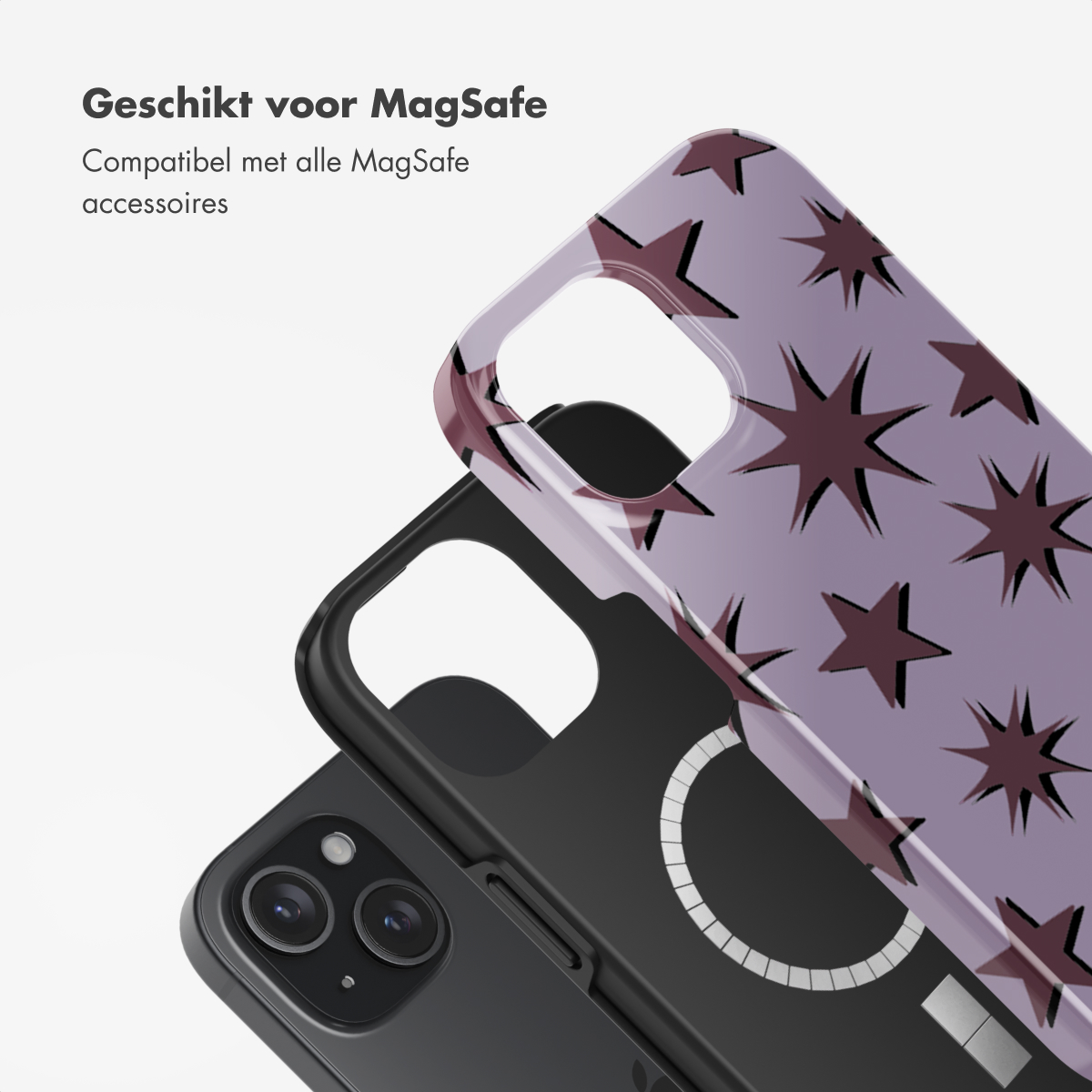 SELENCIA Vivid Backcover met MagSafe - Geschikt voor Apple iPhone 15 - Telefoonhoesje voor Apple iPhone 15 Meerkleurig