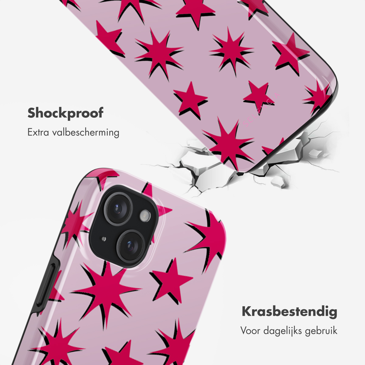 SELENCIA Vivid Backcover met MagSafe geschikt voor Apple iPhone 15 Telefoonhoesje voor Apple iPhone 15 Meerkleurig