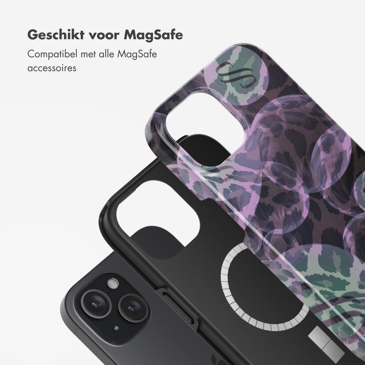 SELENCIA Vivid Backcover met MagSafe - Geschikt voor Apple iPhone 15 - Telefoonhoesje voor Apple iPhone 15 Meerkleurig