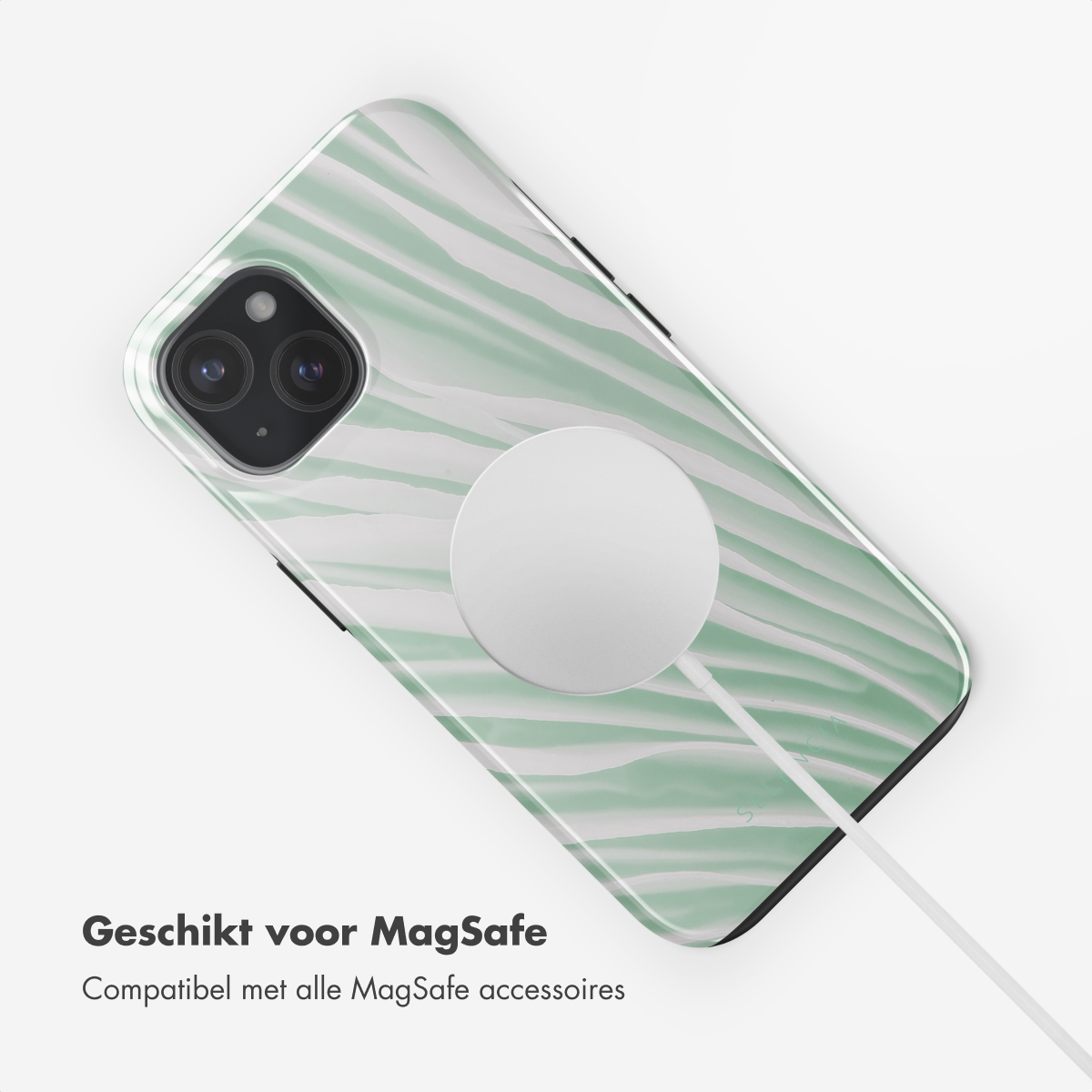SELENCIA Vivid Backcover met MagSafe geschikt voor Apple iPhone 15 Telefoonhoesje voor Apple iPhone 15 Meerkleurig