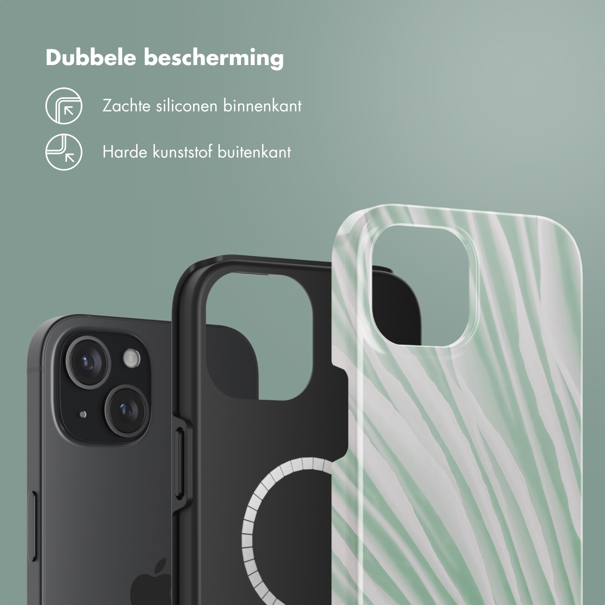 SELENCIA Vivid Backcover met MagSafe geschikt voor Apple iPhone 15 Telefoonhoesje voor Apple iPhone 15 Meerkleurig
