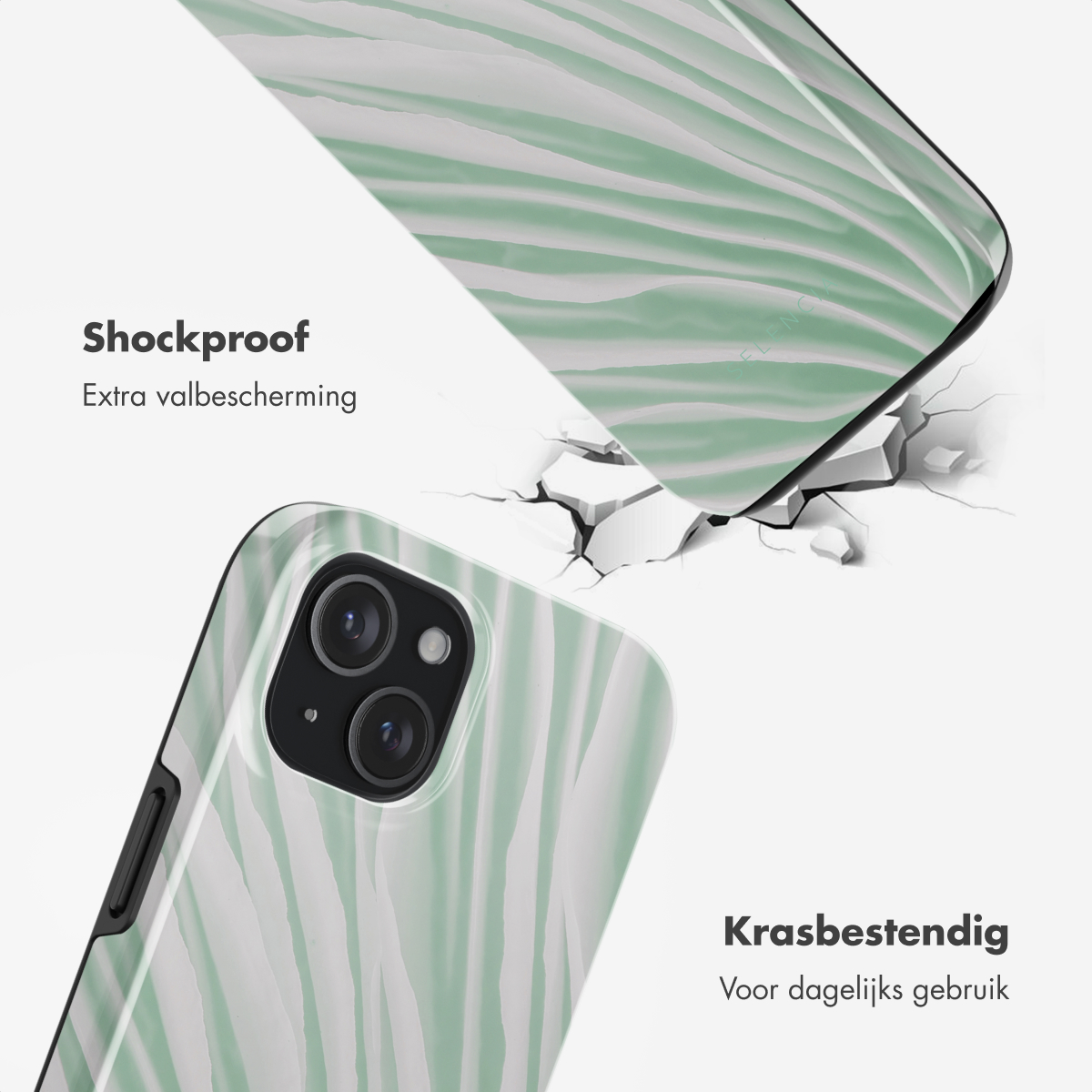 SELENCIA Vivid Backcover met MagSafe geschikt voor Apple iPhone 15 Telefoonhoesje voor Apple iPhone 15 Meerkleurig