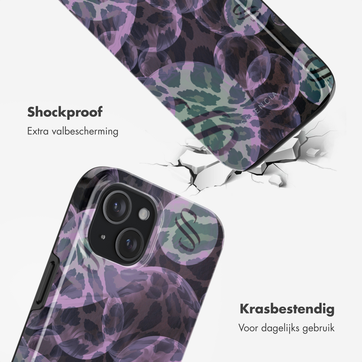SELENCIA Vivid Backcover met MagSafe - Geschikt voor Apple iPhone 15 - Telefoonhoesje voor Apple iPhone 15 Meerkleurig