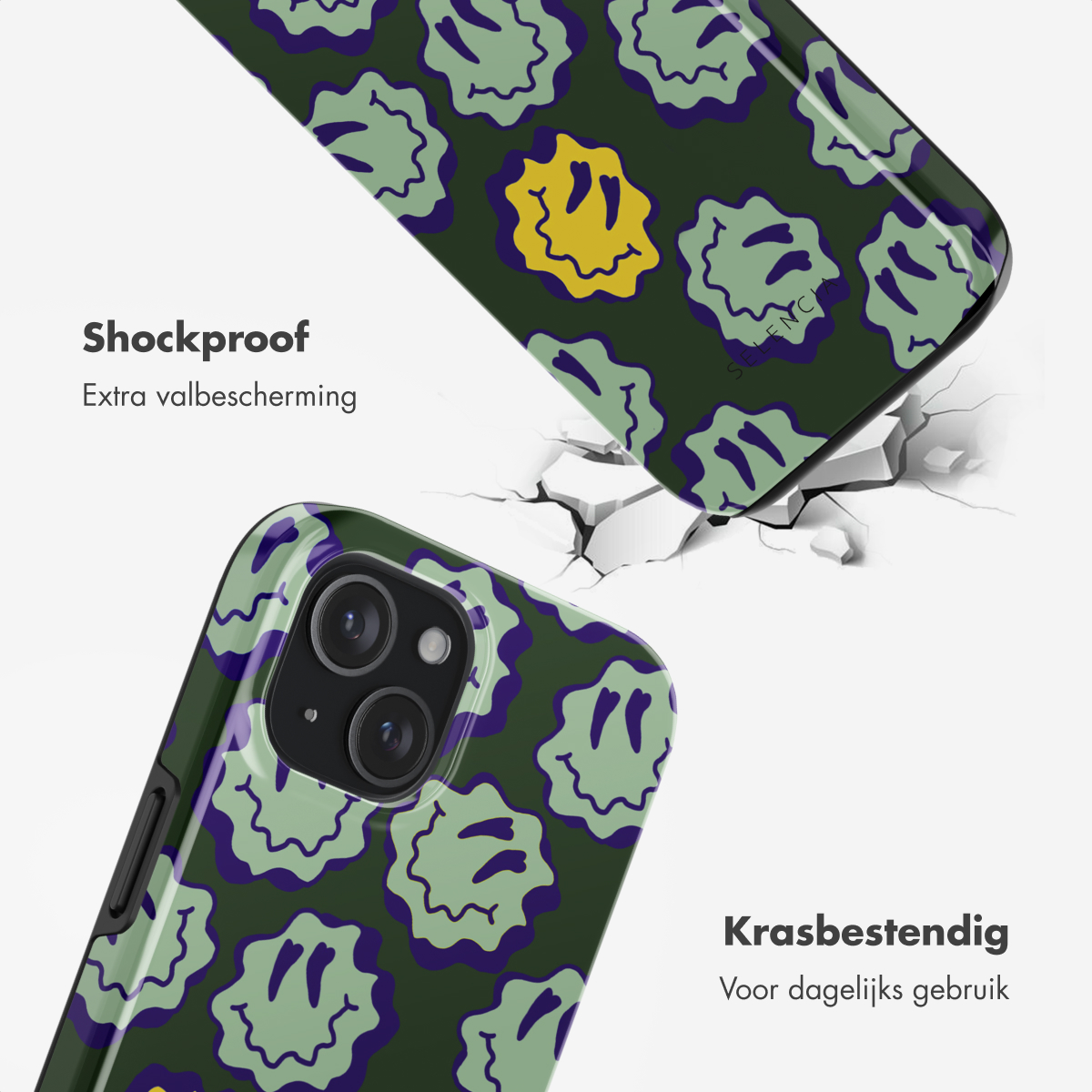 SELENCIA Vivid Backcover met MagSafe - Geschikt voor Apple iPhone 15 - Telefoonhoesje voor Apple iPhone 15 Meerkleurig