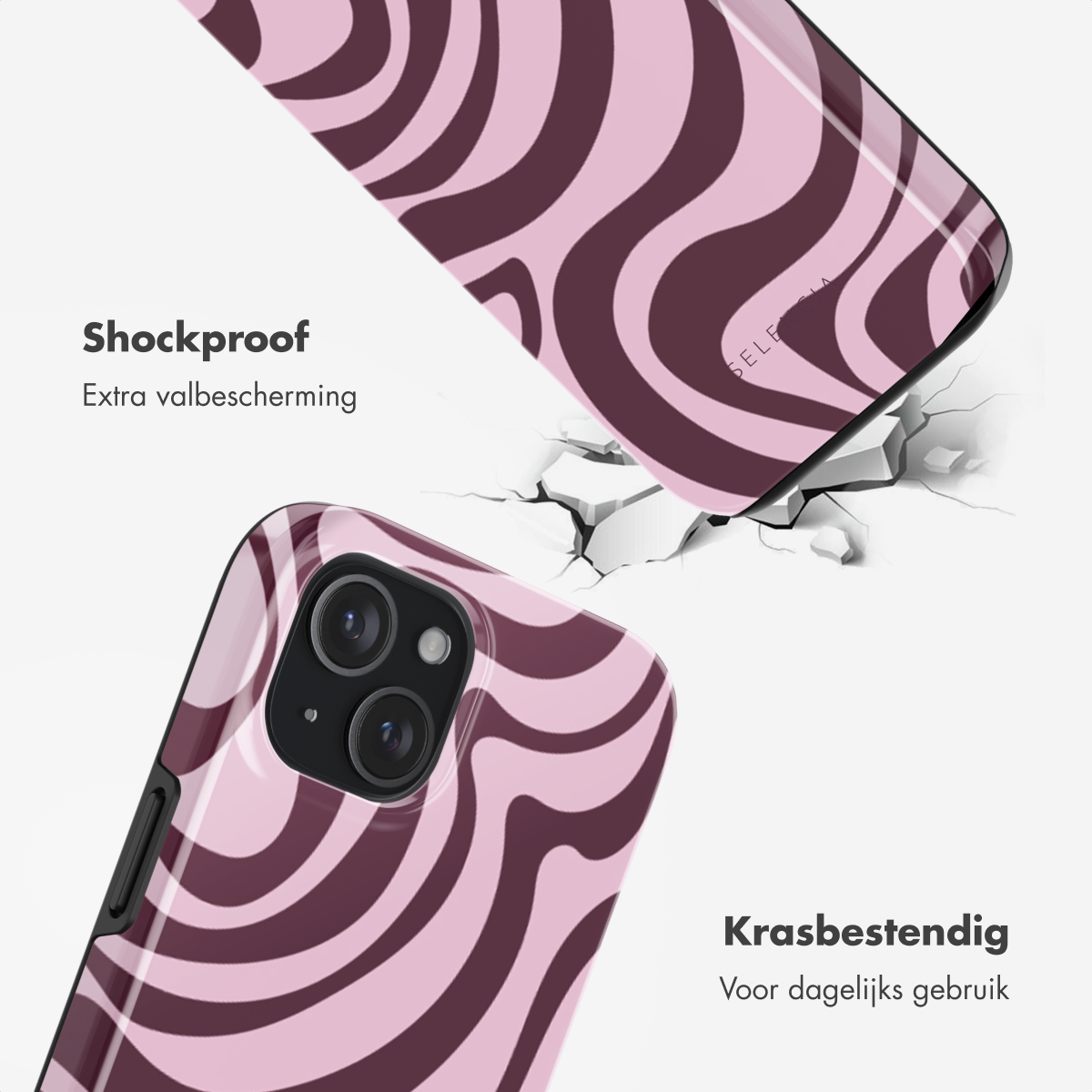 SELENCIA Vivid Tough coque compatible avec iPhone 15 Étui de Téléphone voor Apple iPhone 15 Multicolore