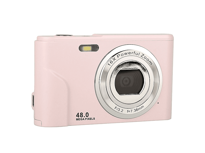 ZURABINI 32GB Speicher Digitalkameras Rosa, / 16× opt. Zoom, HD