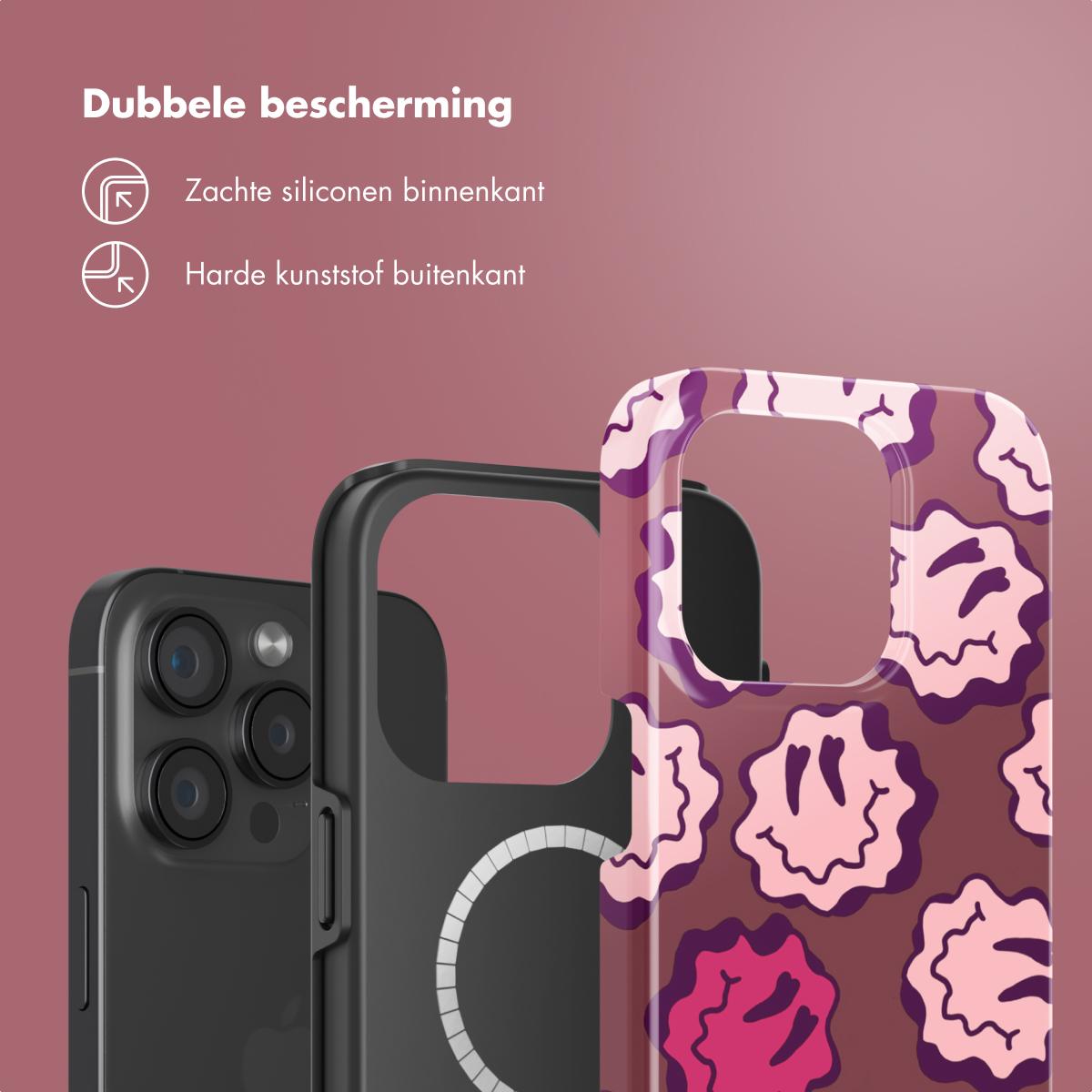 SELENCIA Vivid Tough coque compatible avec iPhone 15 Pro Étui de Téléphone voor Apple iPhone 15 Pro Multicolore