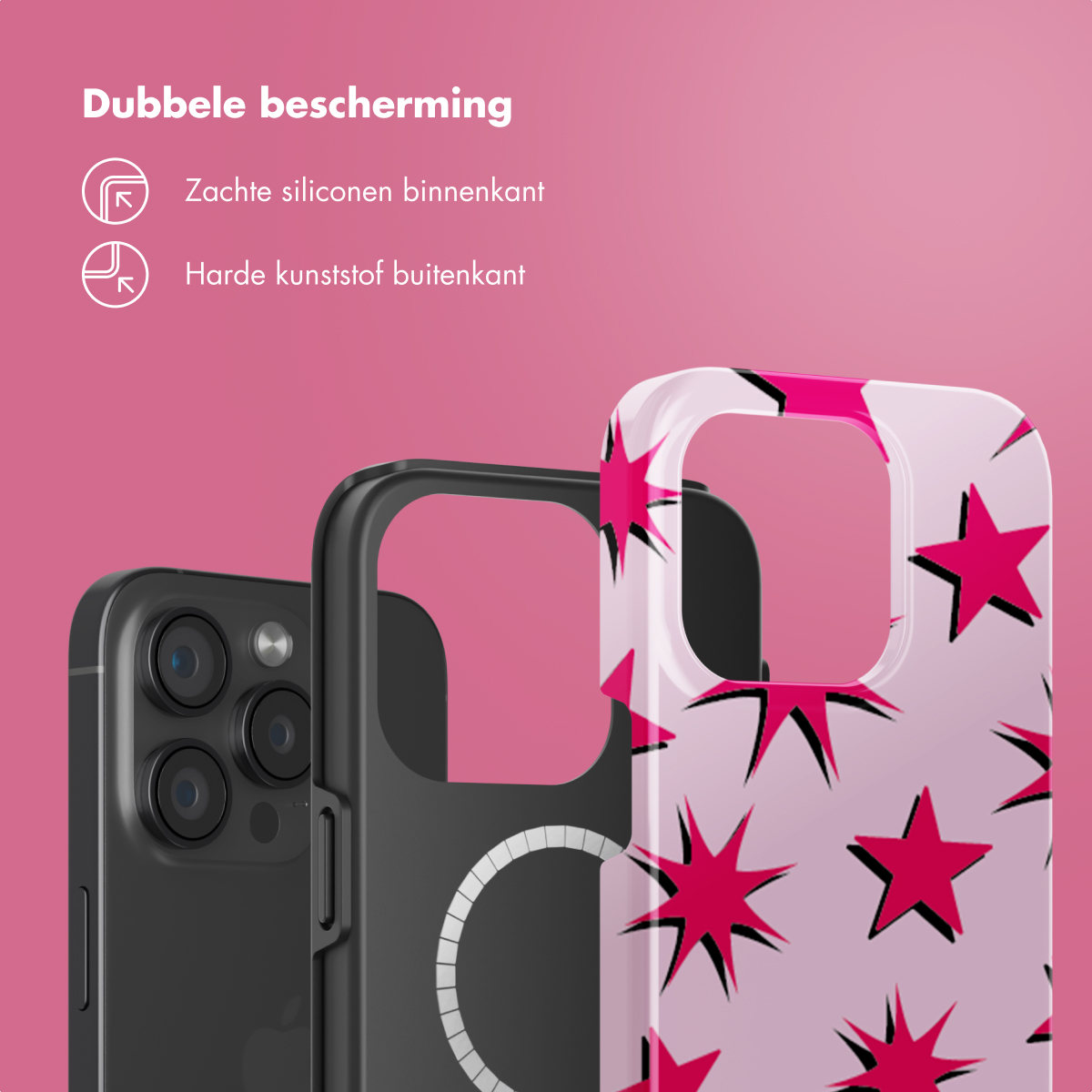 SELENCIA Vivid Tough coque compatible avec iPhone 15 Pro Étui de Téléphone voor Apple iPhone 15 Pro Multicolore
