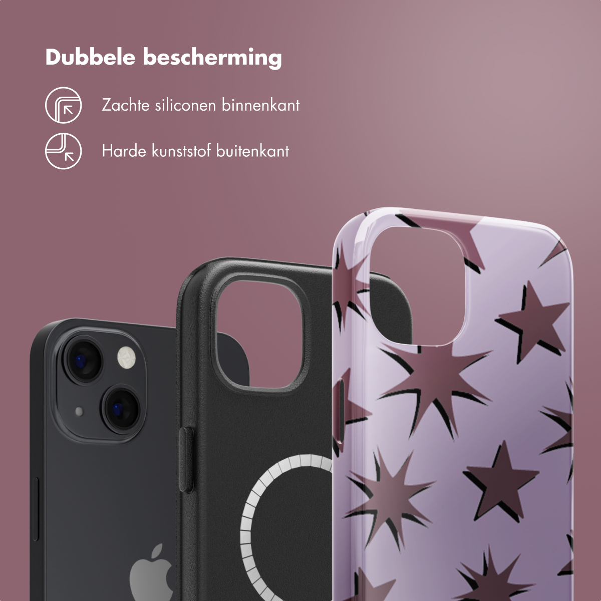 SELENCIA Vivid Tough coque compatible avec iPhone 13 Étui de Téléphone voor Apple iPhone 13 Multicolore