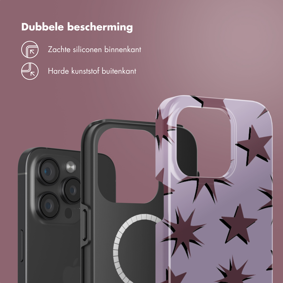 SELENCIA Vivid Tough coque compatible avec iPhone 15 Pro Étui de Téléphone voor Apple iPhone 15 Pro Multicolore