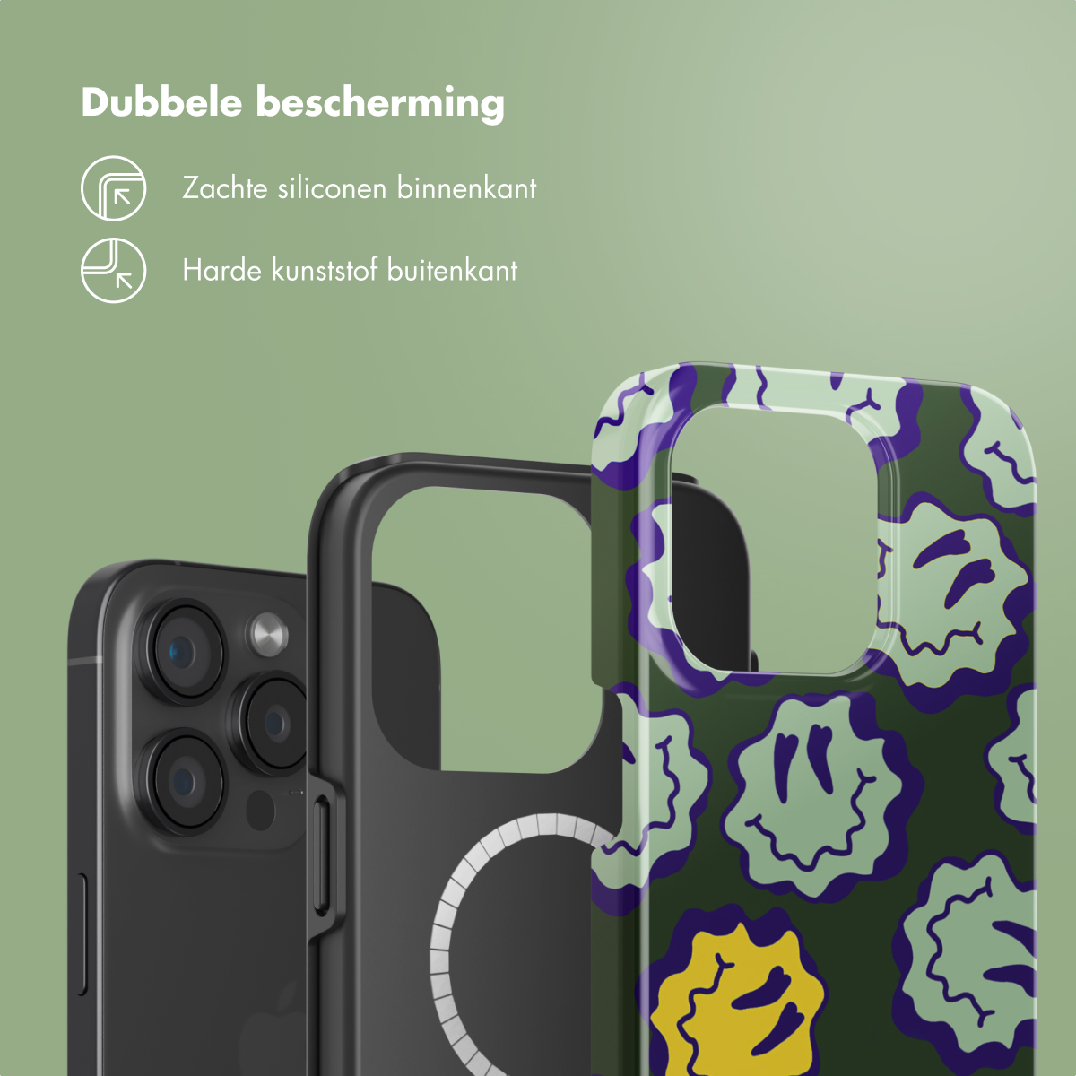 SELENCIA Vivid Tough coque compatible avec iPhone 15 Pro Étui de Téléphone voor Apple iPhone 15 Pro Multicolore