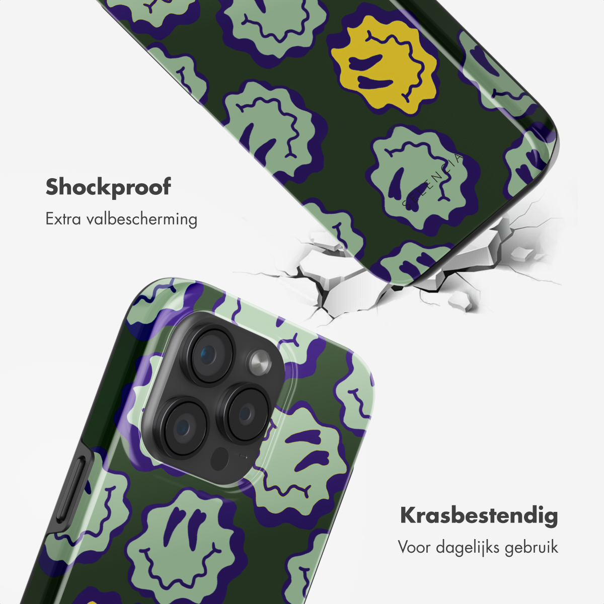 SELENCIA Vivid Tough coque compatible avec iPhone 15 Pro Étui de Téléphone voor Apple iPhone 15 Pro Multicolore
