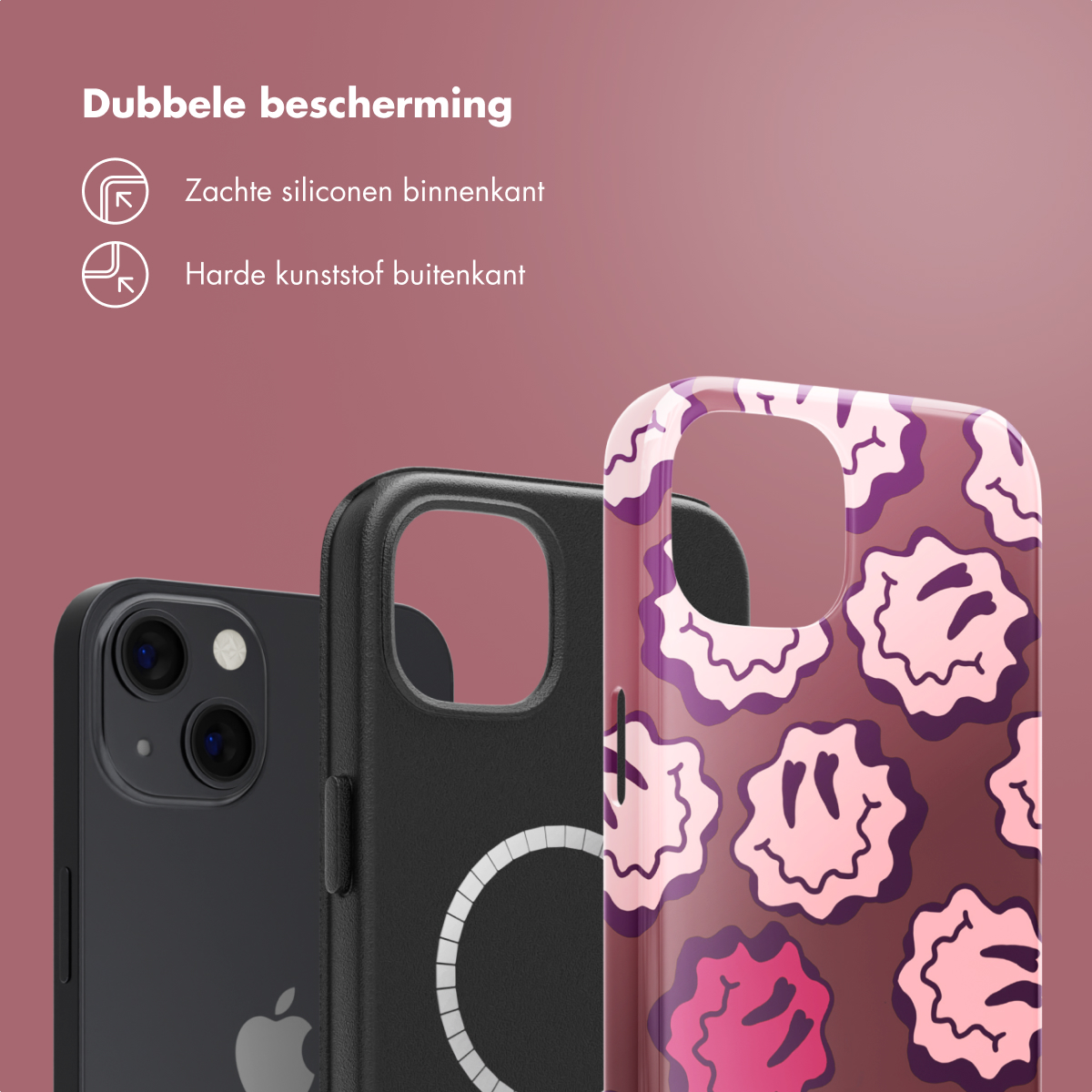 SELENCIA Vivid Tough coque compatible avec iPhone 13 Étui de Téléphone voor Apple iPhone 13 Multicolore