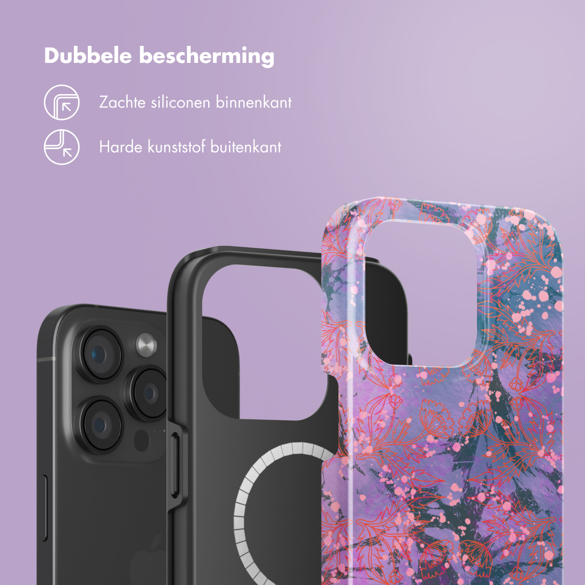 SELENCIA Vivid Tough coque compatible avec iPhone 15 Pro Étui de Téléphone voor Apple iPhone 15 Pro Multicolore