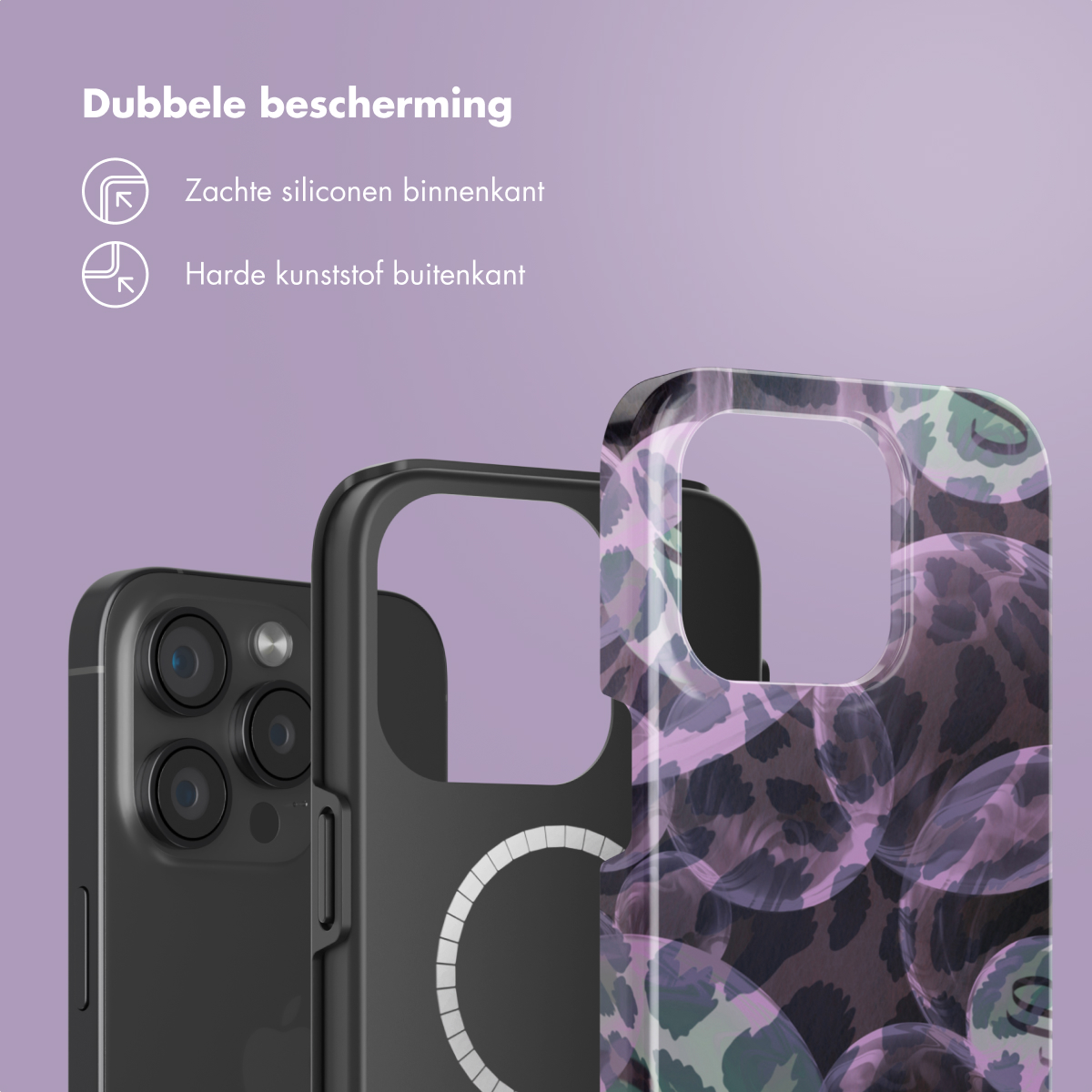 SELENCIA Vivid Tough coque compatible avec iPhone 15 Pro Étui de Téléphone voor Apple iPhone 15 Pro Multicolore