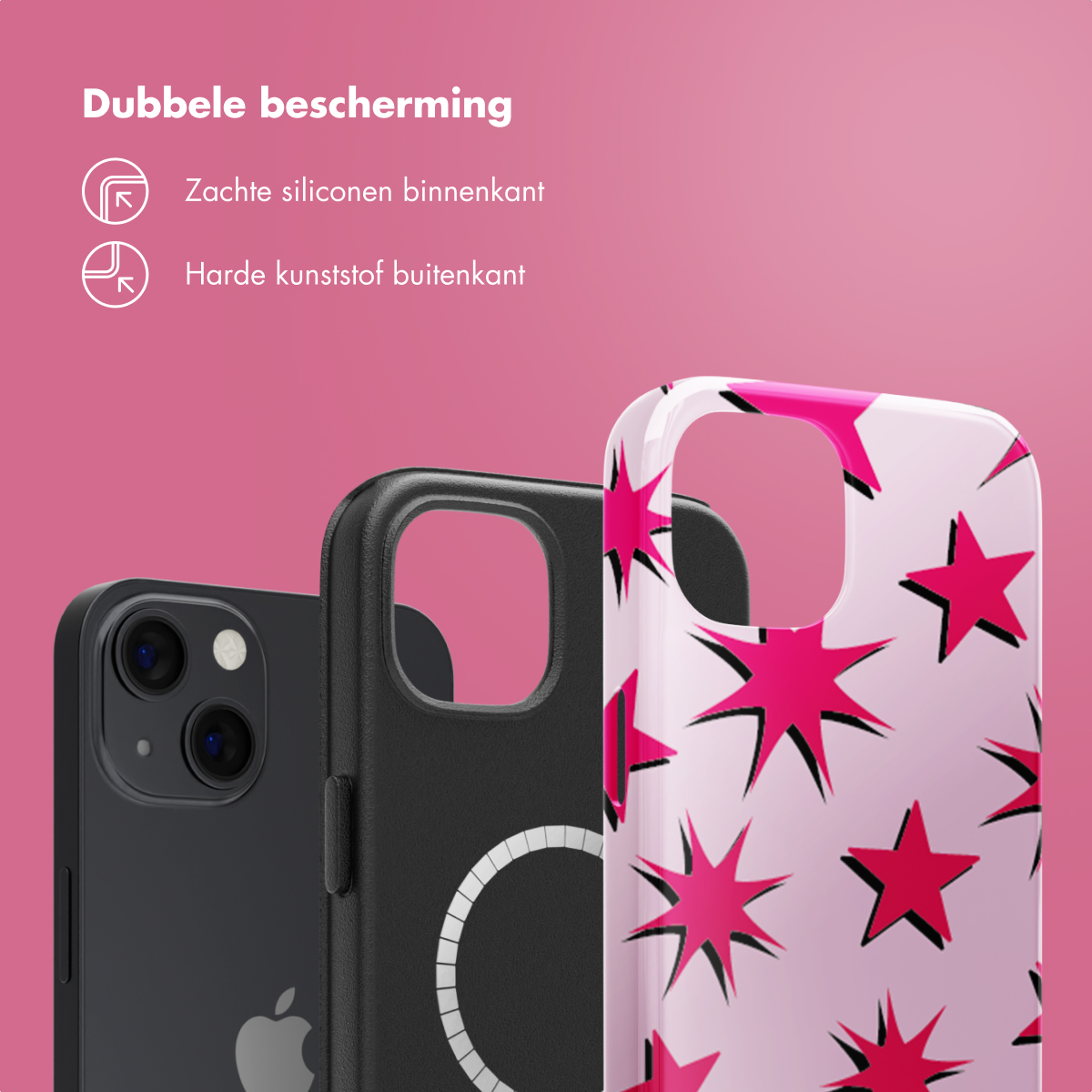 SELENCIA Vivid Tough coque compatible avec iPhone 13 Étui de Téléphone voor Apple iPhone 13 Multicolore