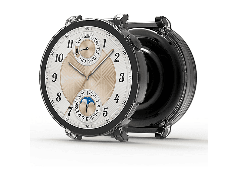 NAIXUES Pellicola Vetro Temperato Per Smartwatch R5, 3 Pezzi, 9H, Trasparente - 2