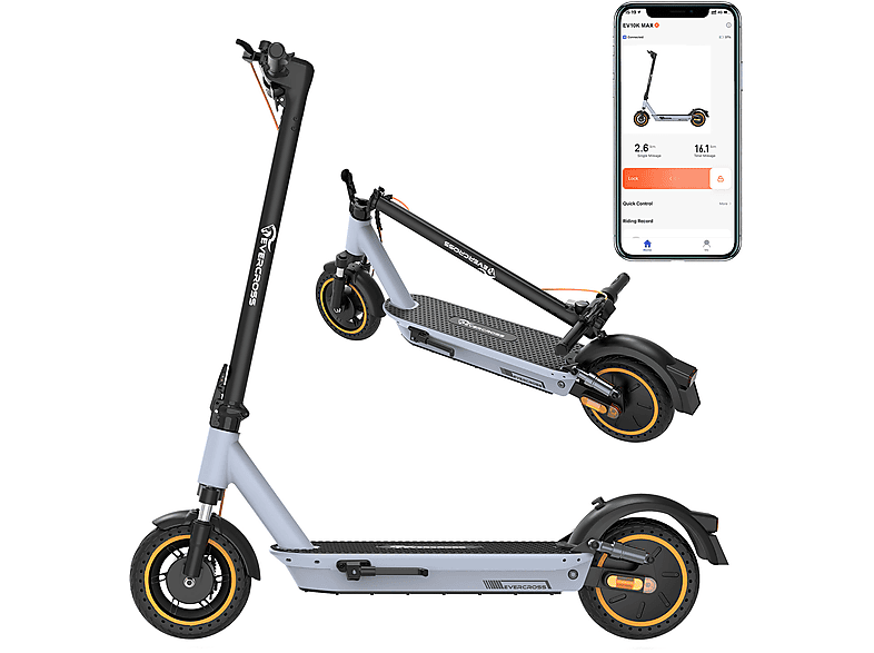 Patinete eléctrico - EVERCROSS TECH EV10K MAX  homologado