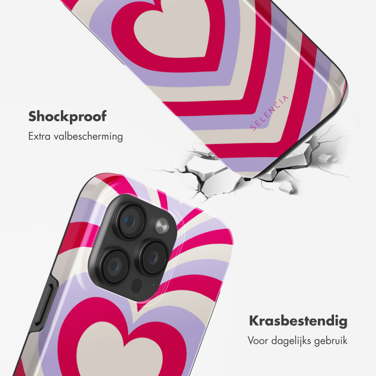 SELENCIA Vivid Backcover met MagSafe - Geschikt voor Apple iPhone 15 Pro - Telefoonhoesje voor Apple iPhone 15 Pro Meerkleurig