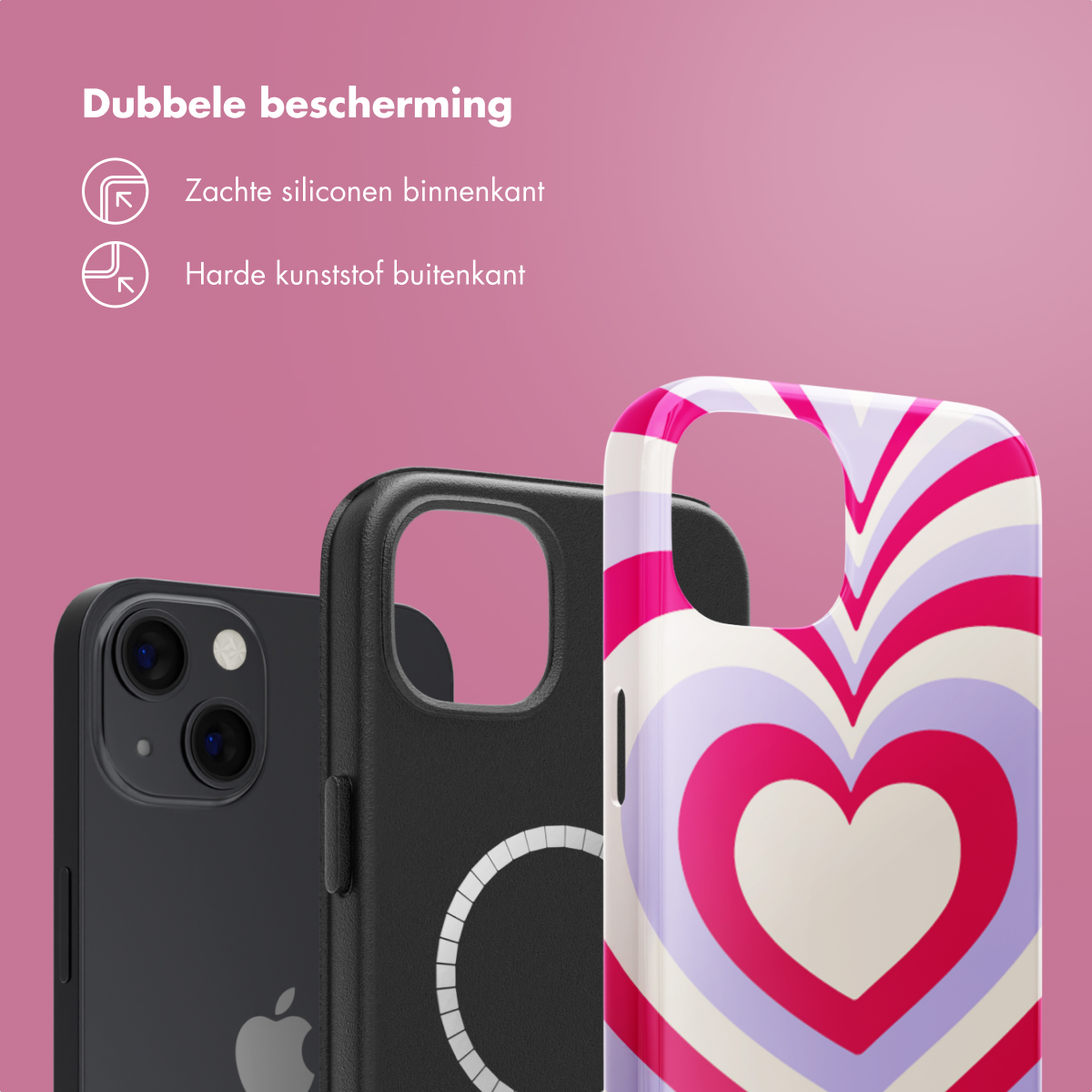 SELENCIA Vivid Tough coque compatible avec iPhone 13 Étui de Téléphone voor Apple iPhone 13 Multicolore