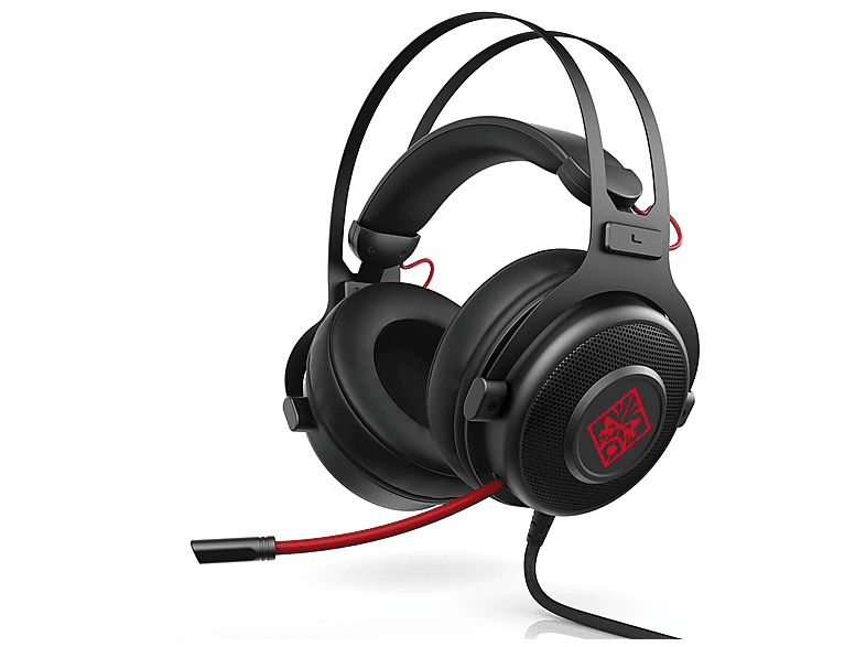 HP Omen 800 Mikrofonlu Kablolu Gaming Kulak Üstü Kulaklık Siyah, Kırmızı