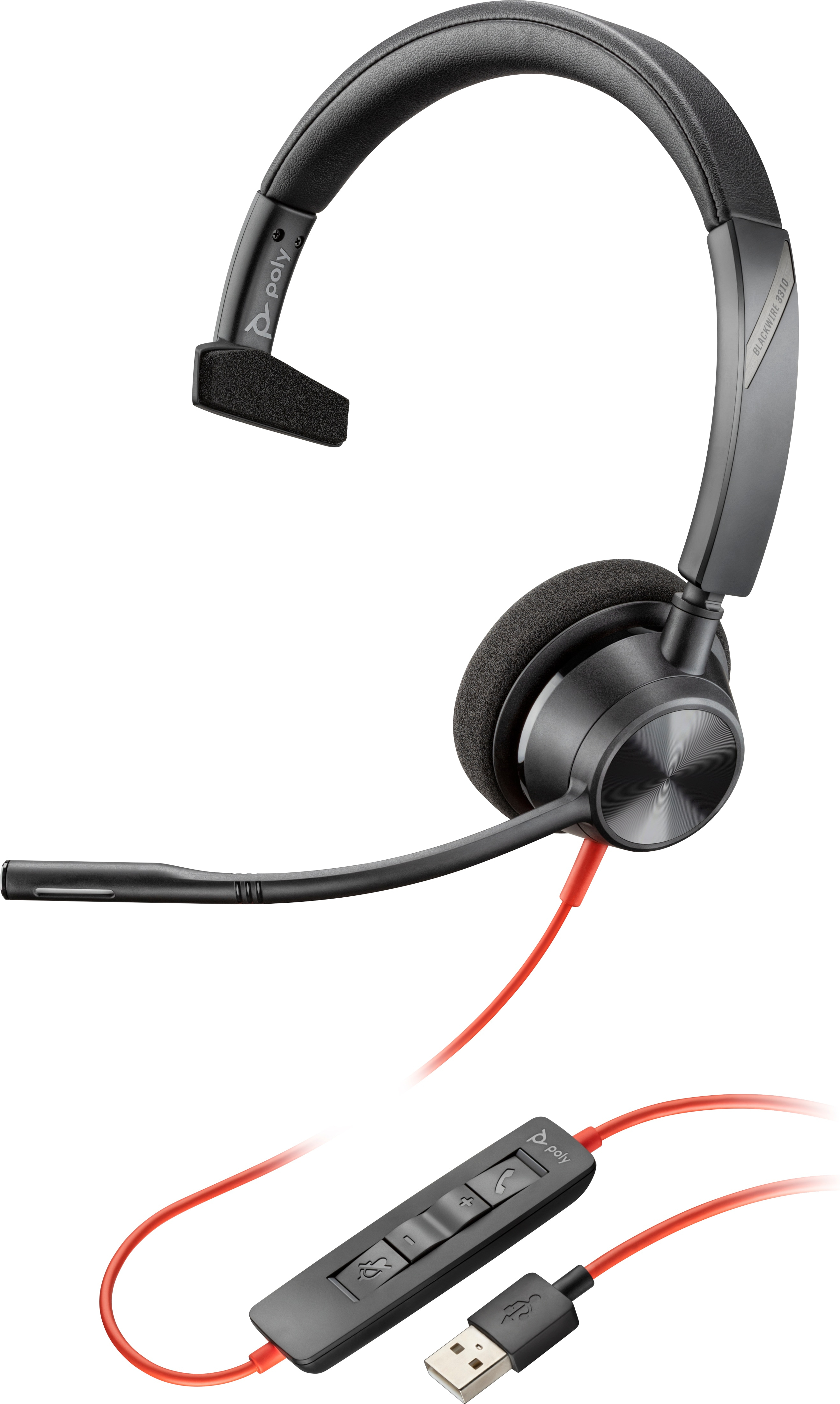 Plantronics Blackwire C725 USB Standard Version-Cuffie, Nero - Foto 7