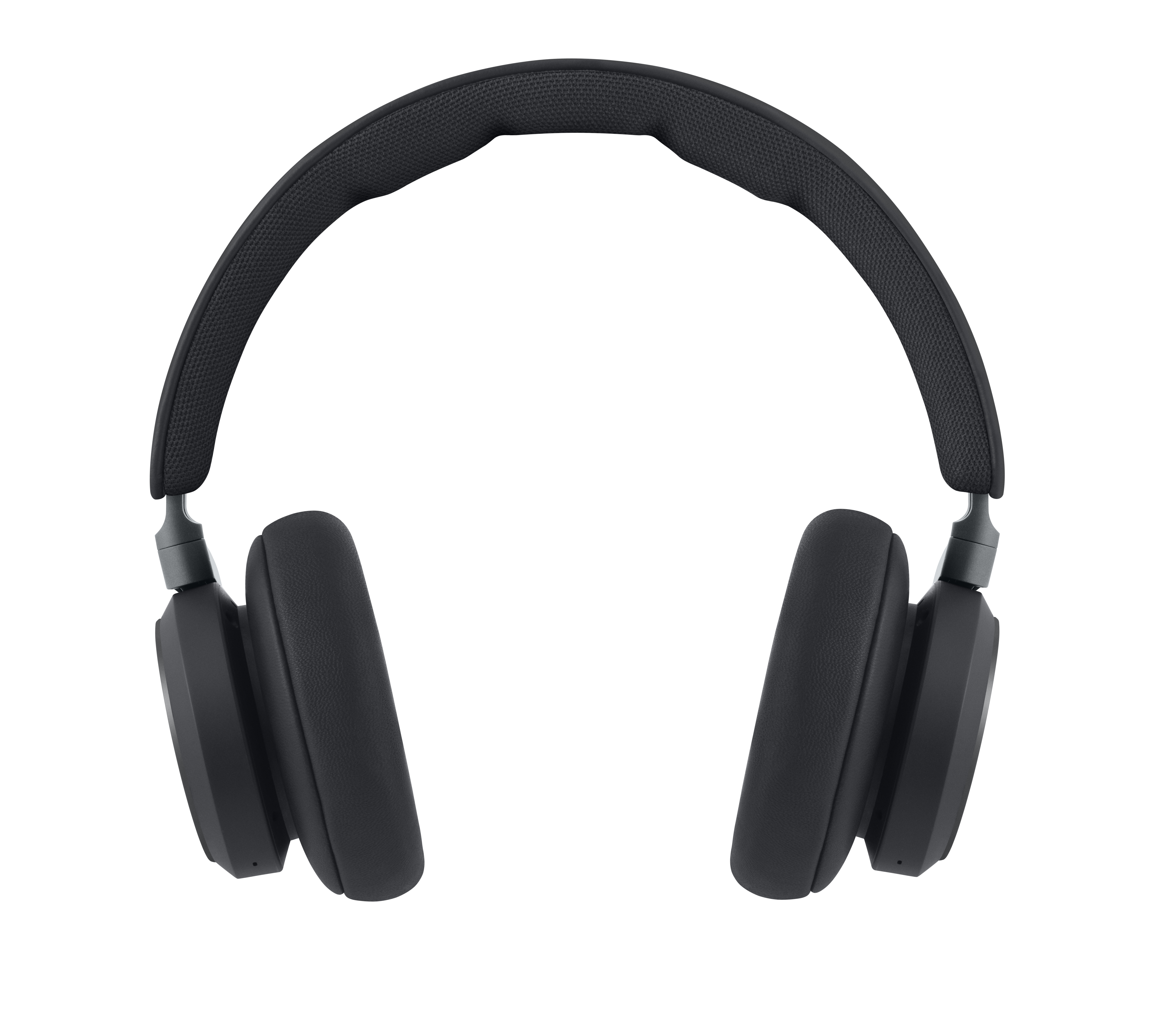 Schwarzer Kopfhörer, Over-Ear-Stil, auf weißem Hintergrund.