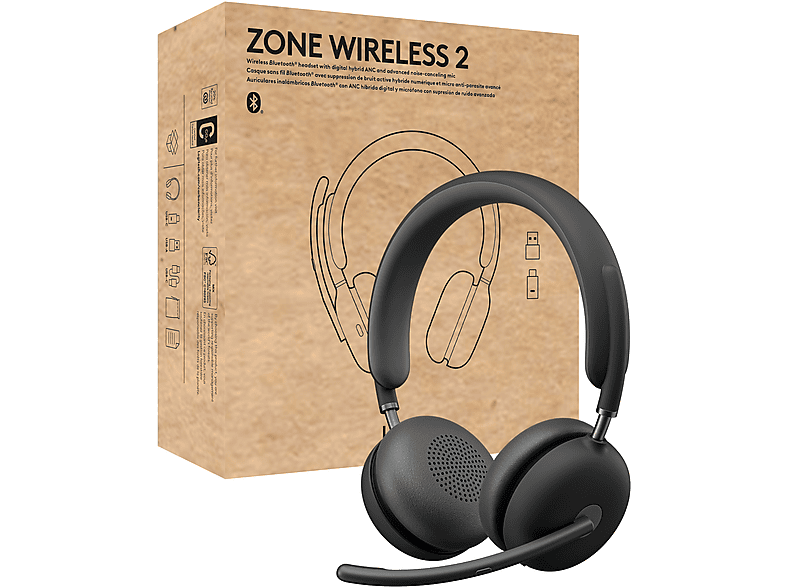 Auriculares de oficina - LOGITECH Zone Wireless 2