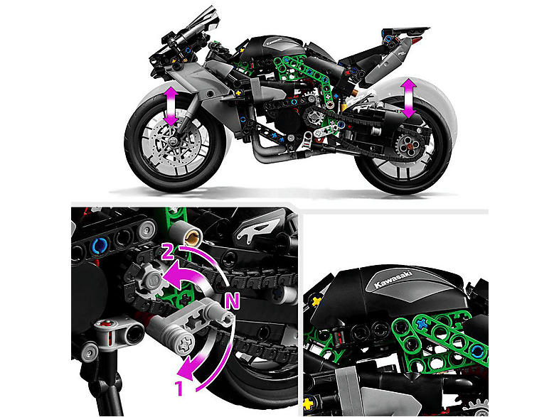 LEGO Technic Kawasaki Ninja H2R Motosiklet 42170 Fiyat & Özellik