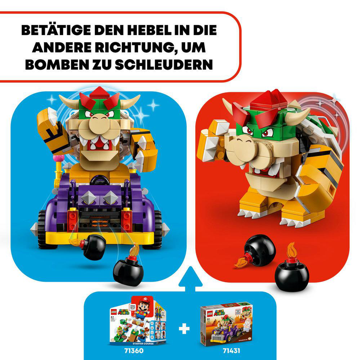 Klocki LEGO Bowser's Muscle Car Expansion Set Wielobarwny