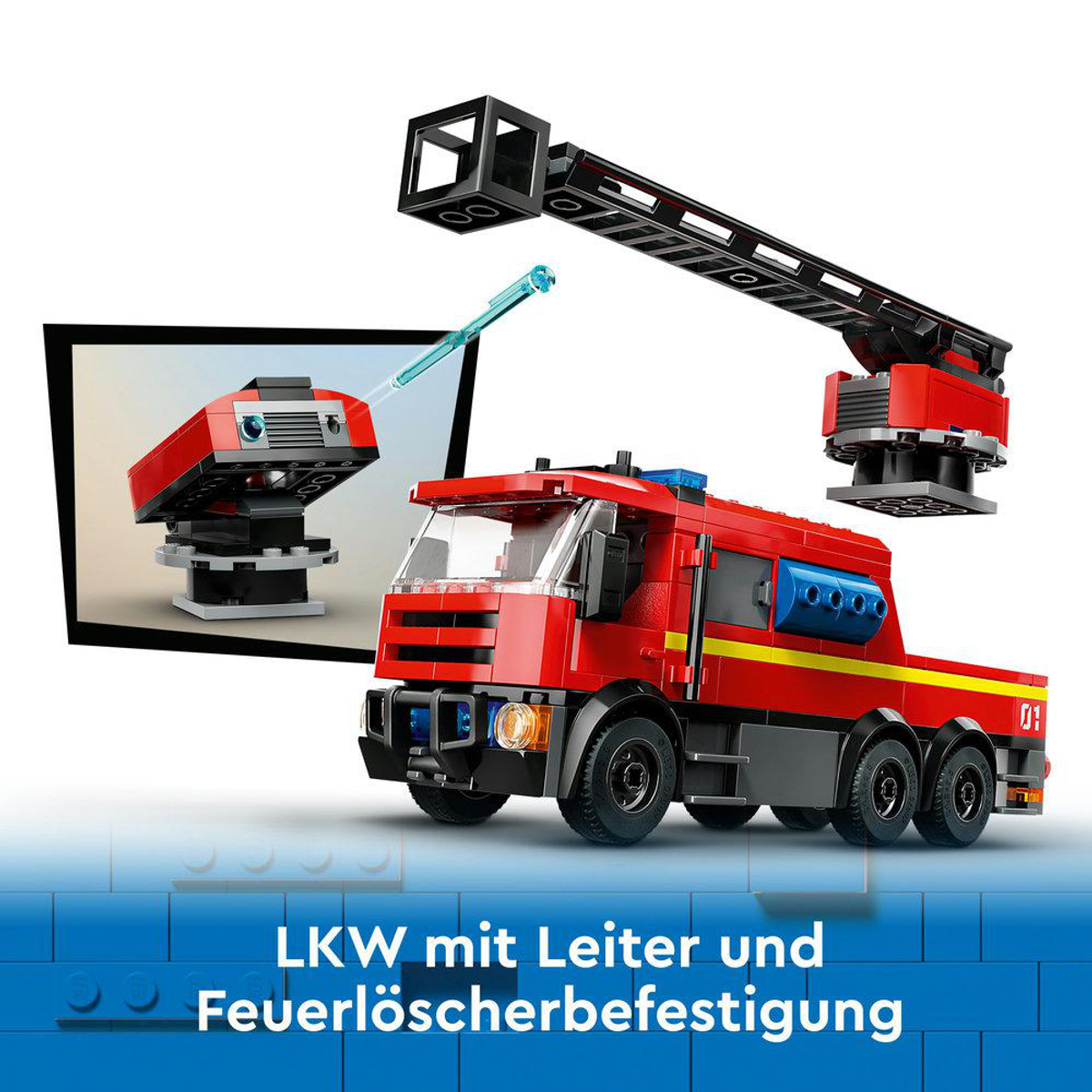Klocki LEGO REMIZA STRA¯ACKA Z WOZEM STRA¯ACKIM Wielokolorowe