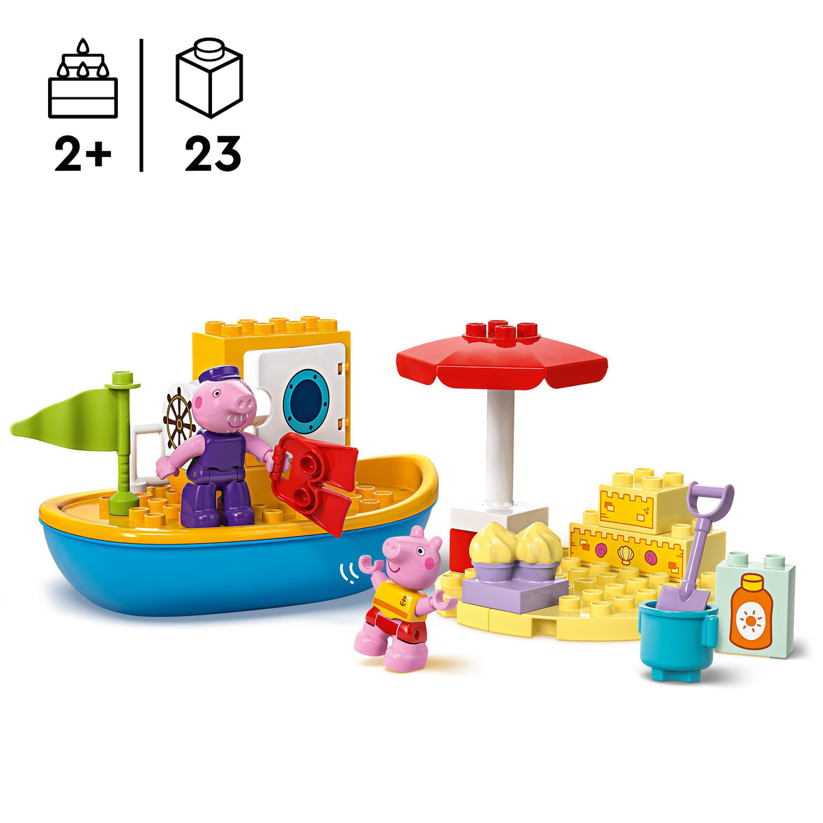 Klocki LEGO Peppa Pig Boat Trip Wielobarwny
