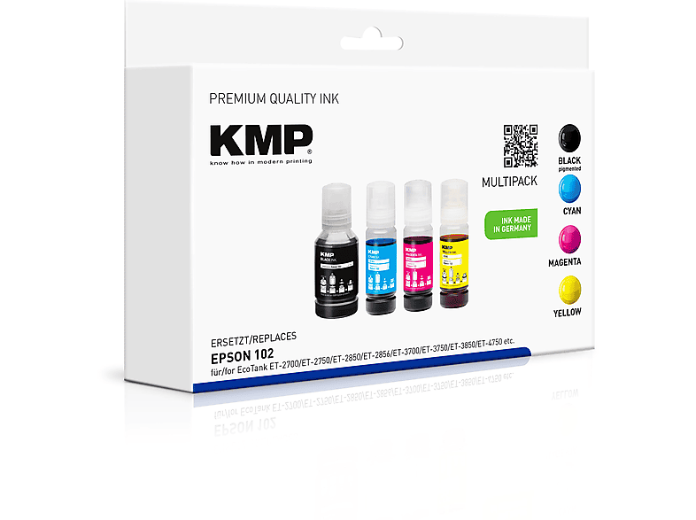 KMP 1642,1005 Ink schwarz, cyan, magenta, yellow (C13T03R140 ...