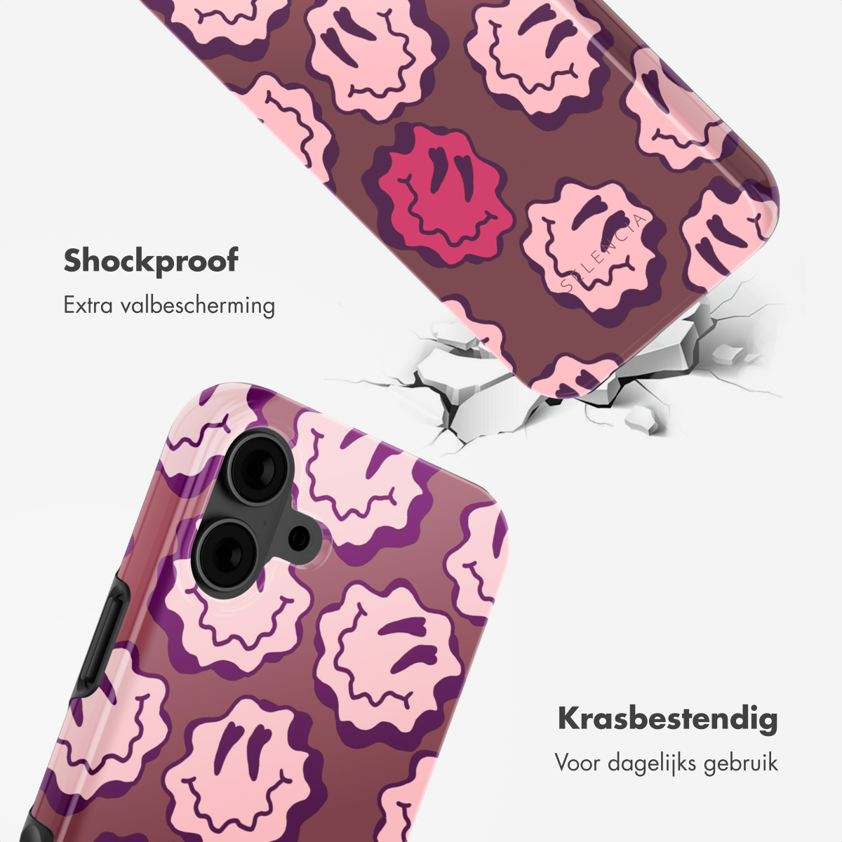 SELENCIA Vivid Backcover met MagSafe adatta per Apple iPhone 16 Cover per iPhone 16, Rosa, Viola, Marrone