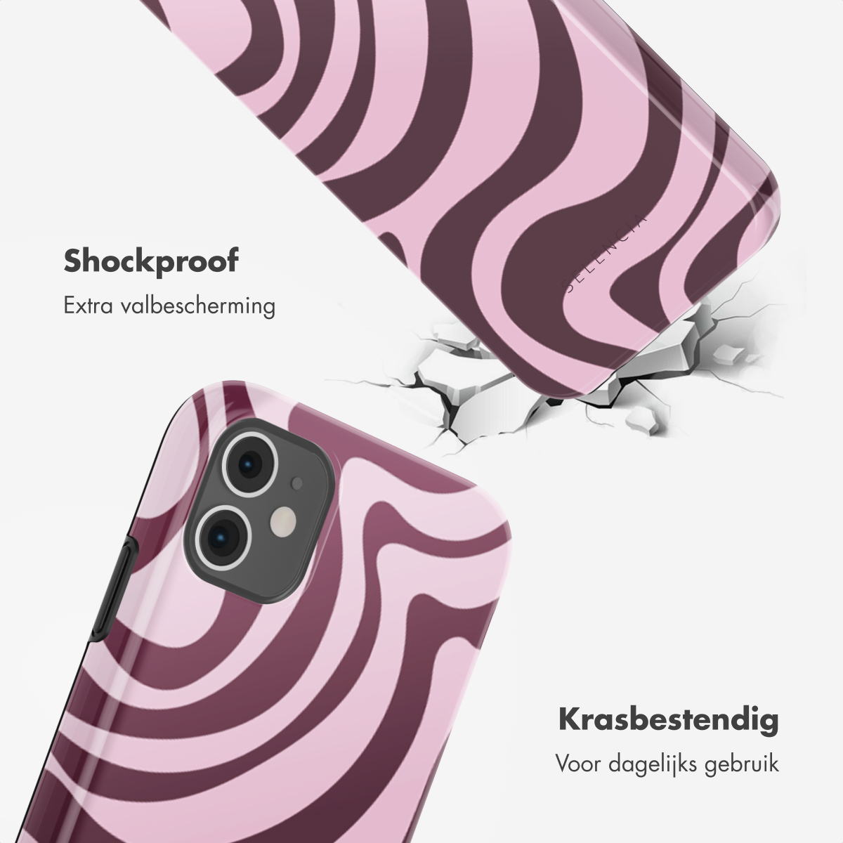 SELENCIA Vivid Backcover adatta per Apple iPhone 11 Cover per iPhone 11, Rosa, Viola